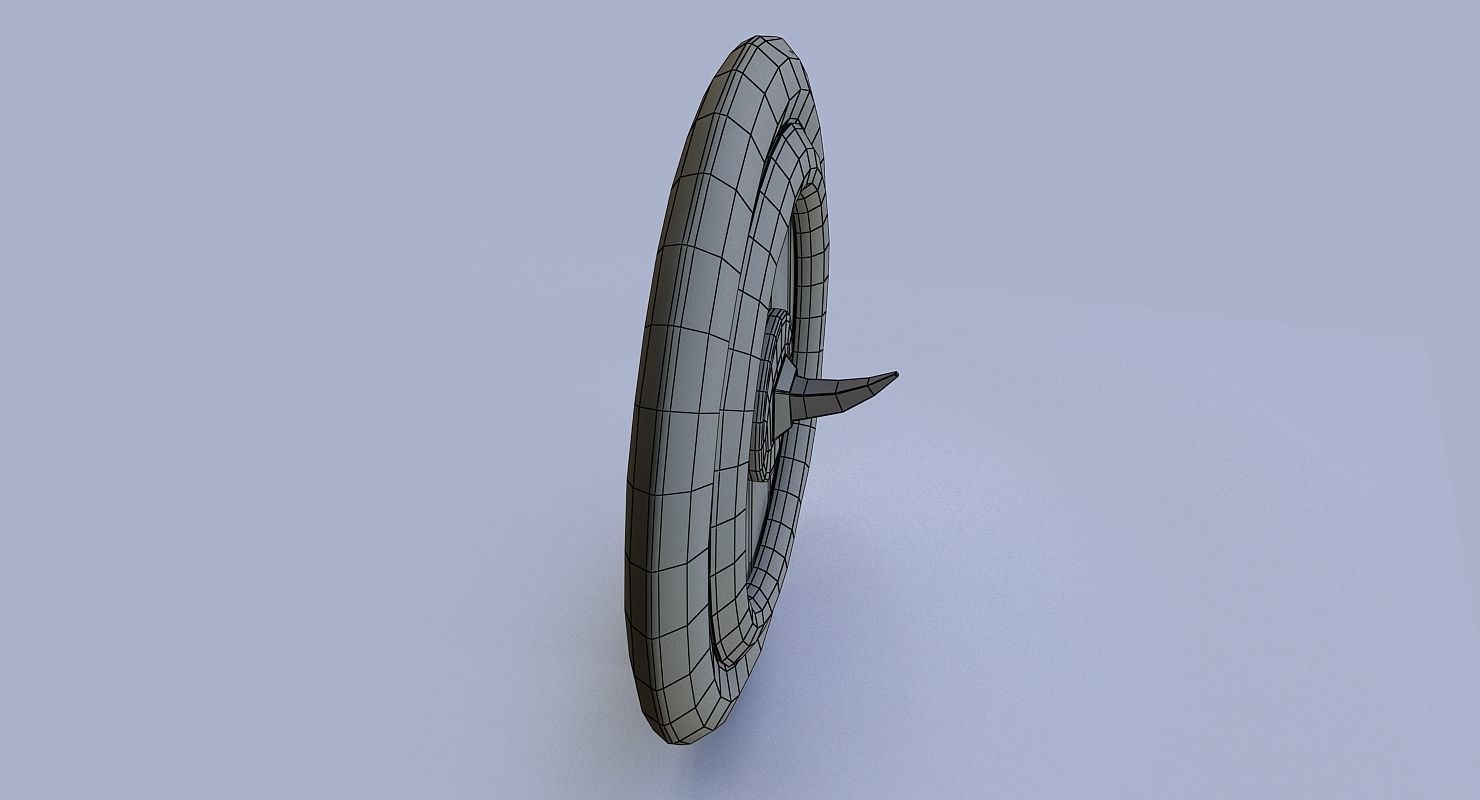 Dwarf shield Low-poly 3D model_7