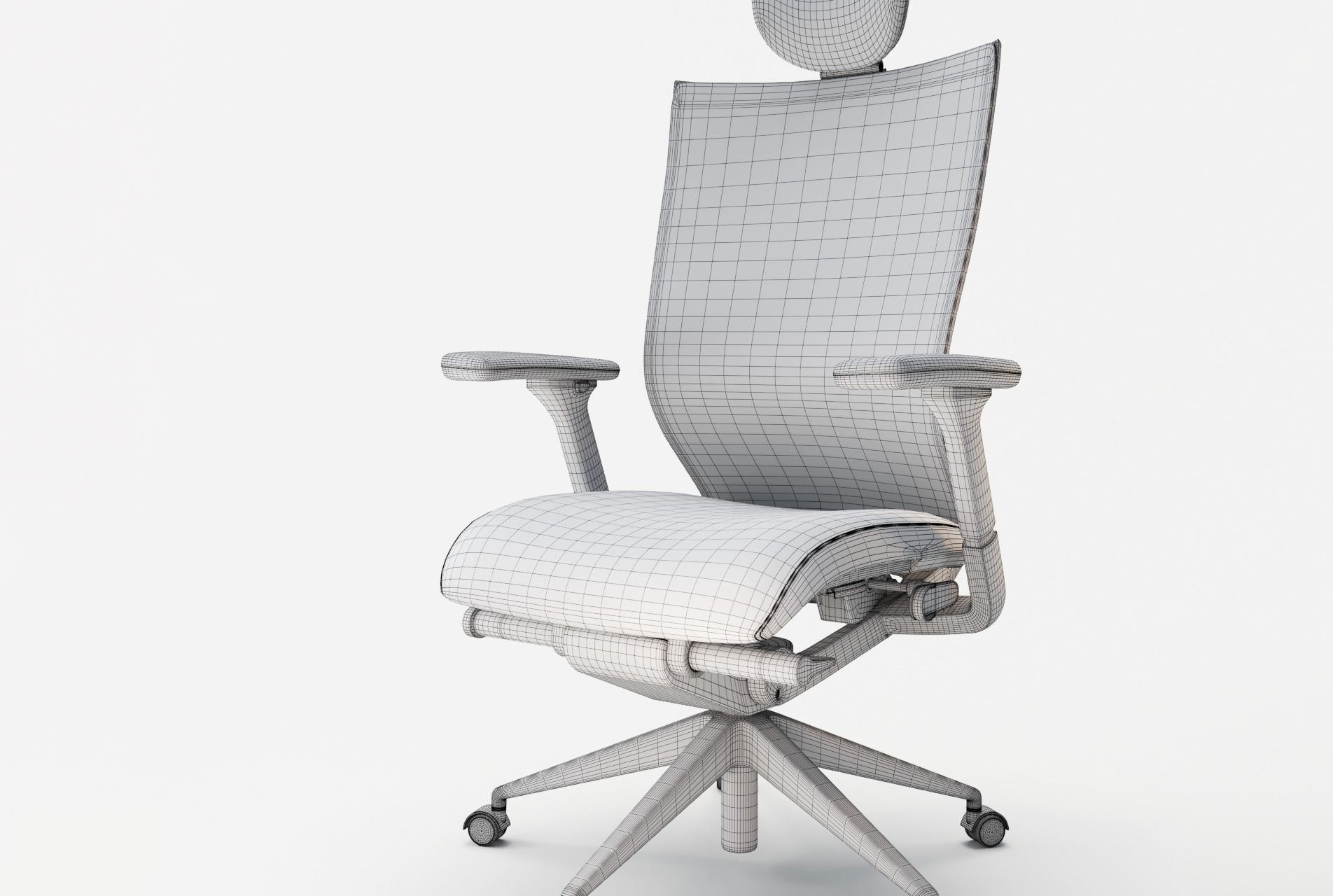 t50 - 10th - task chair - by Sidiz 3D model_7