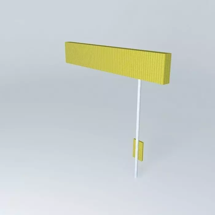 EDIT ME!: Freeway sign 5 Free 3D model_0