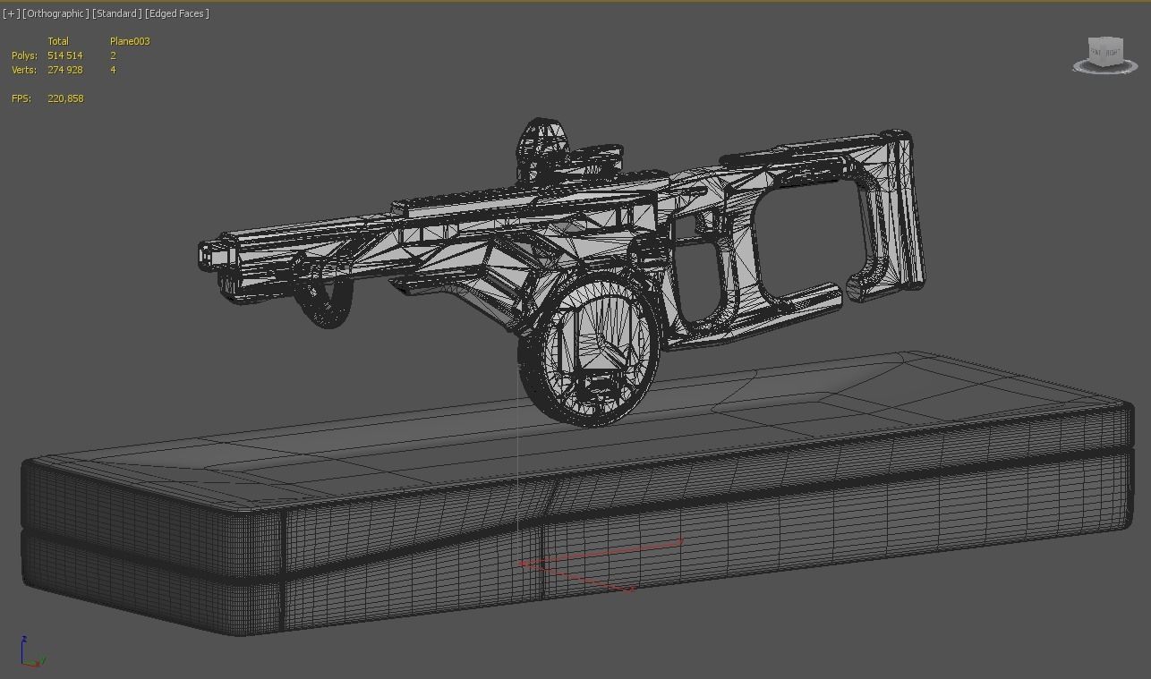 Concept Sci fi rifle 3D model_7