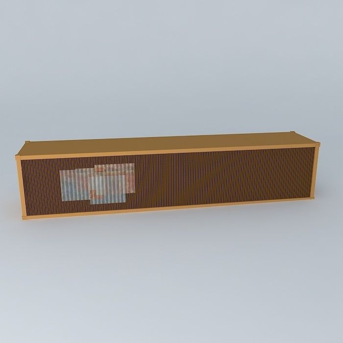 Old and abandoned container Free 3D model_2