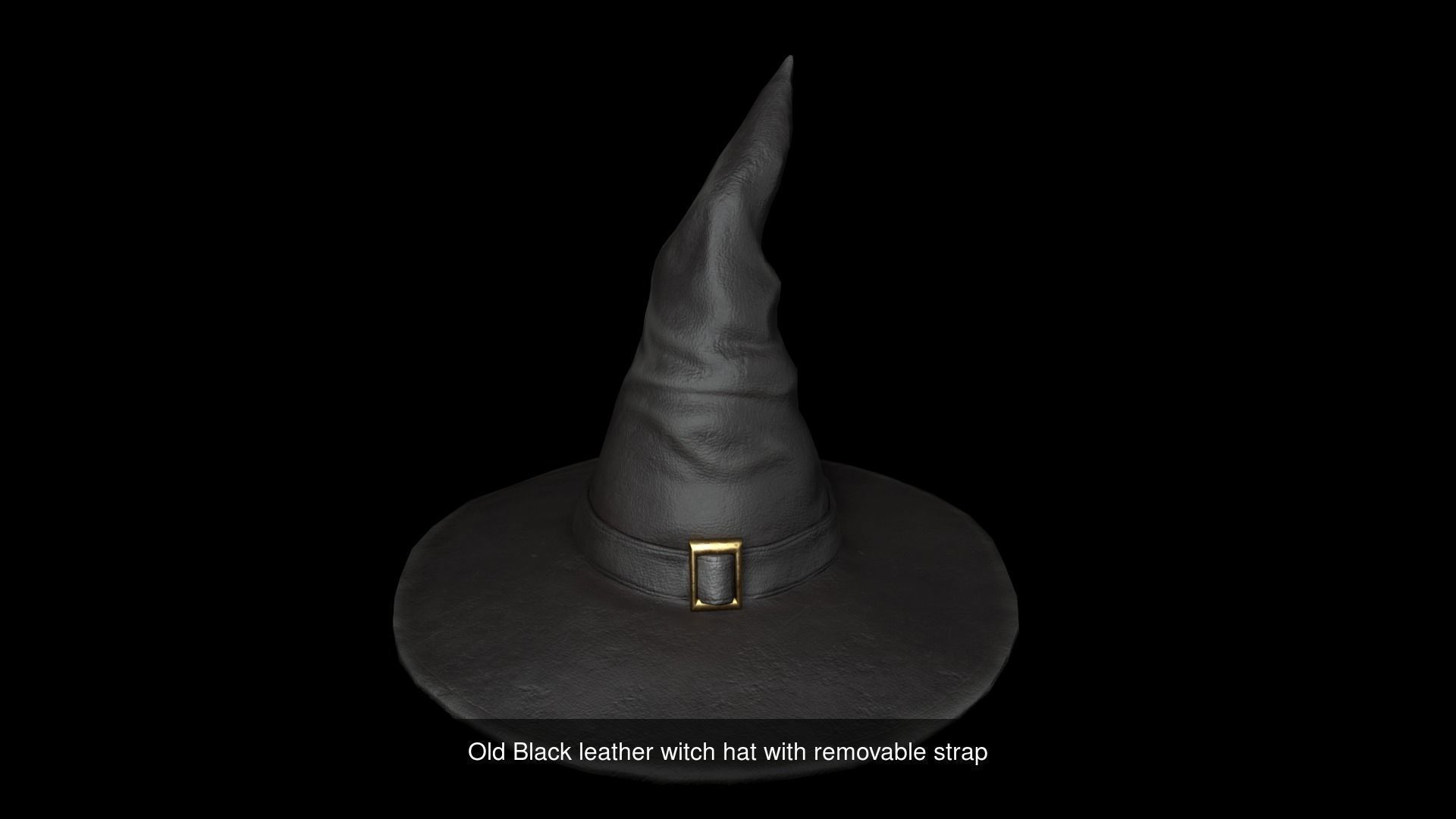 Witch hat with two texture variations 3D Model Collection_2