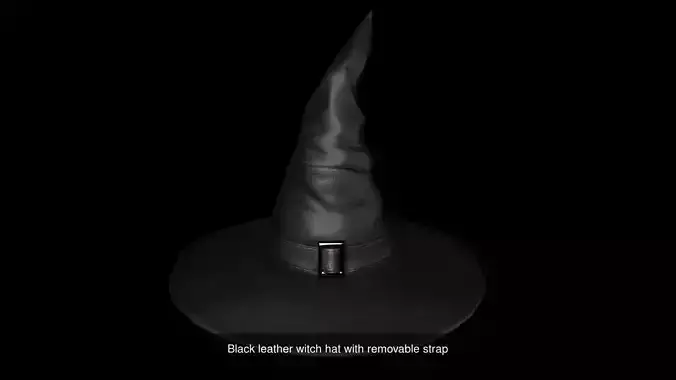 Witch hat with two texture variations 3D Model Collection
