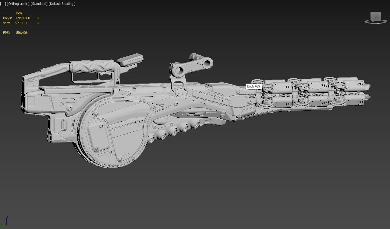Concept Electron Pulse Cannon 3D model_8