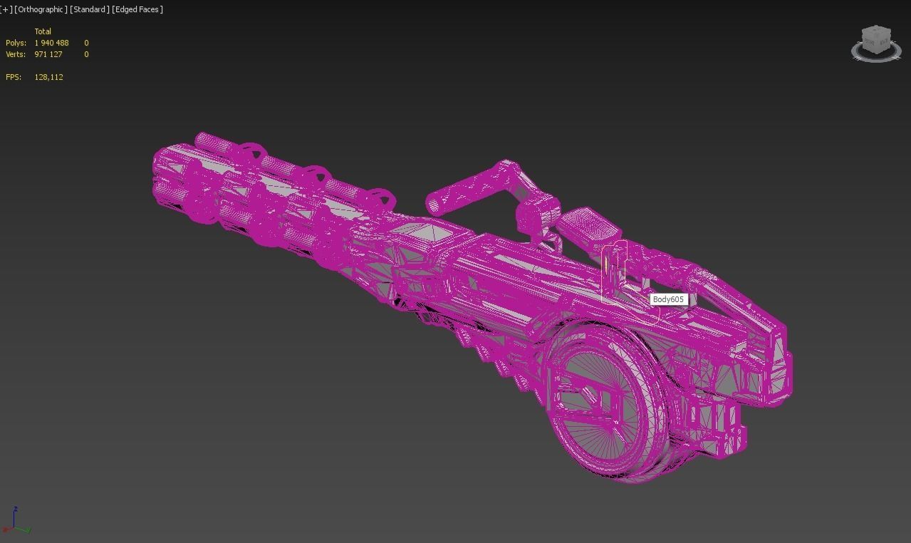 Concept Electron Pulse Cannon 3D model_11