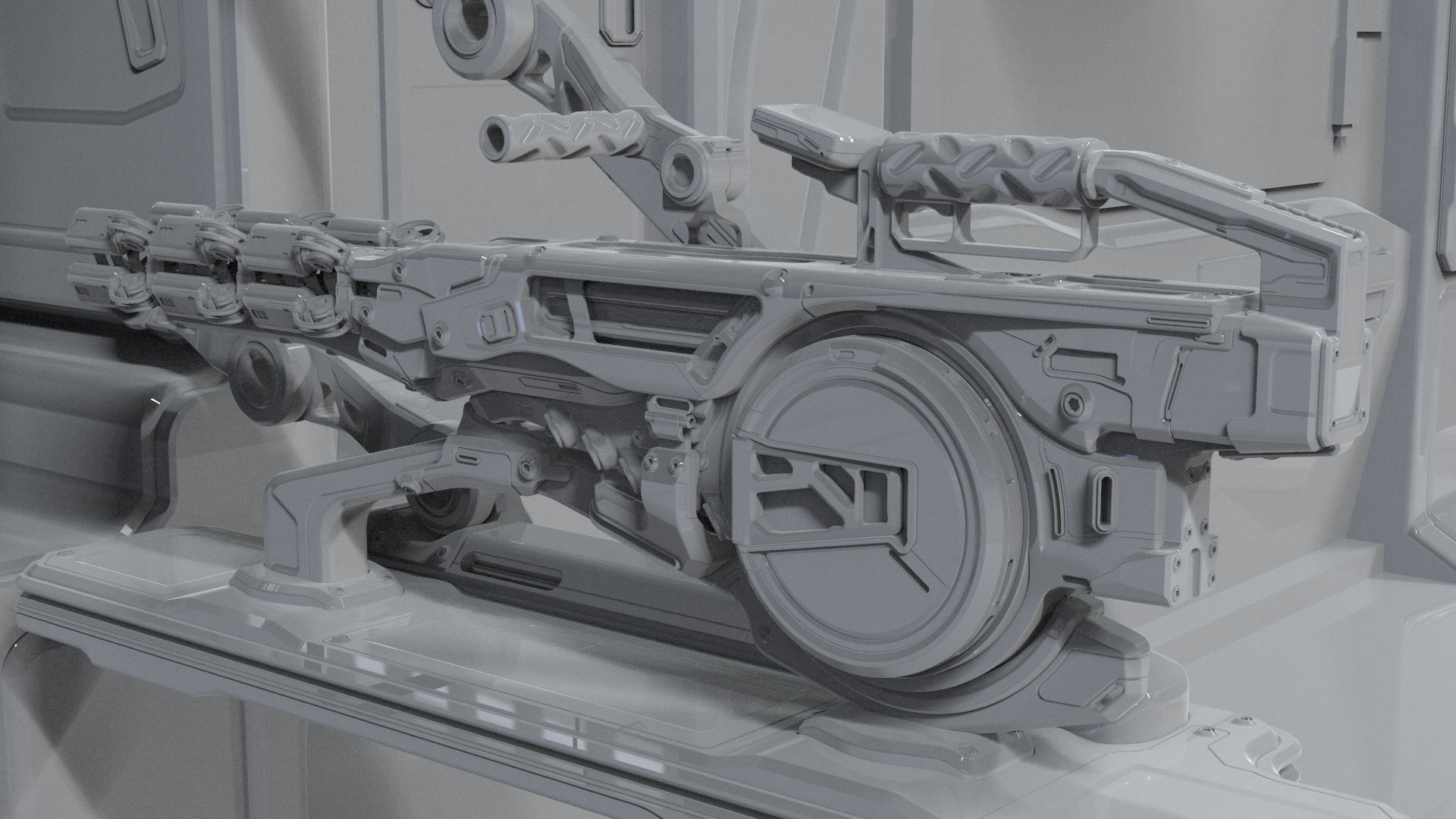 Concept Electron Pulse Cannon 3D model_7