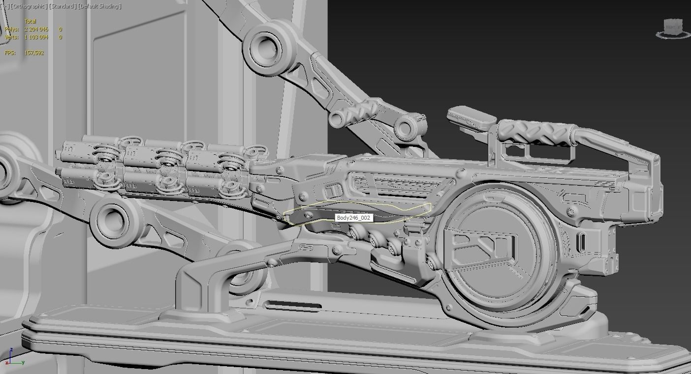 Concept Electron Pulse Cannon 3D model_15