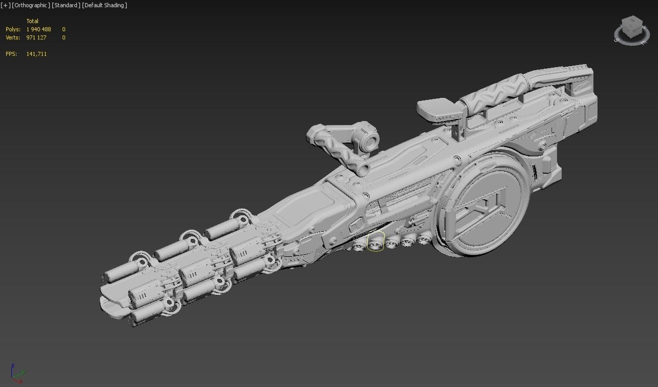Concept Electron Pulse Cannon 3D model_13