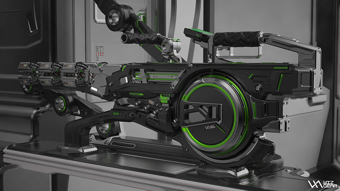 Concept Electron Pulse Cannon 3D model