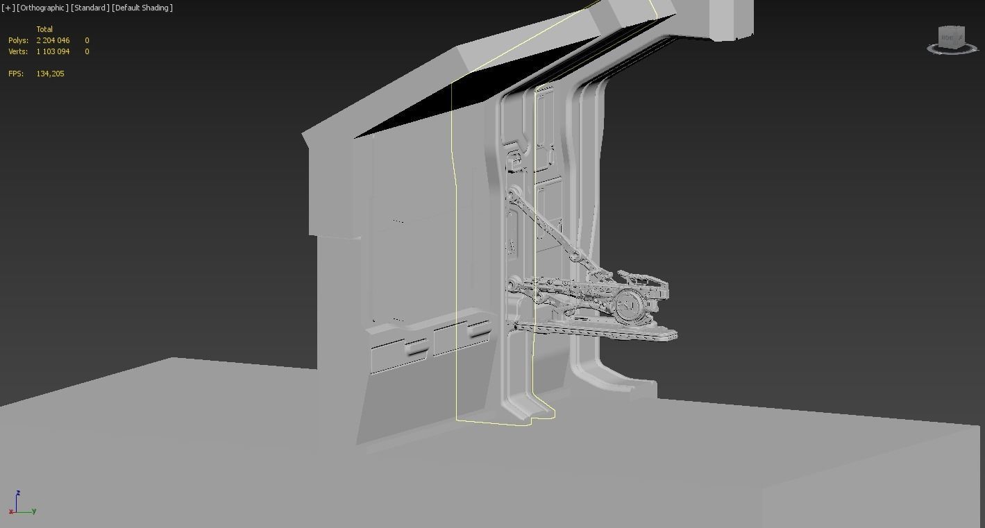 Concept Electron Pulse Cannon 3D model_14