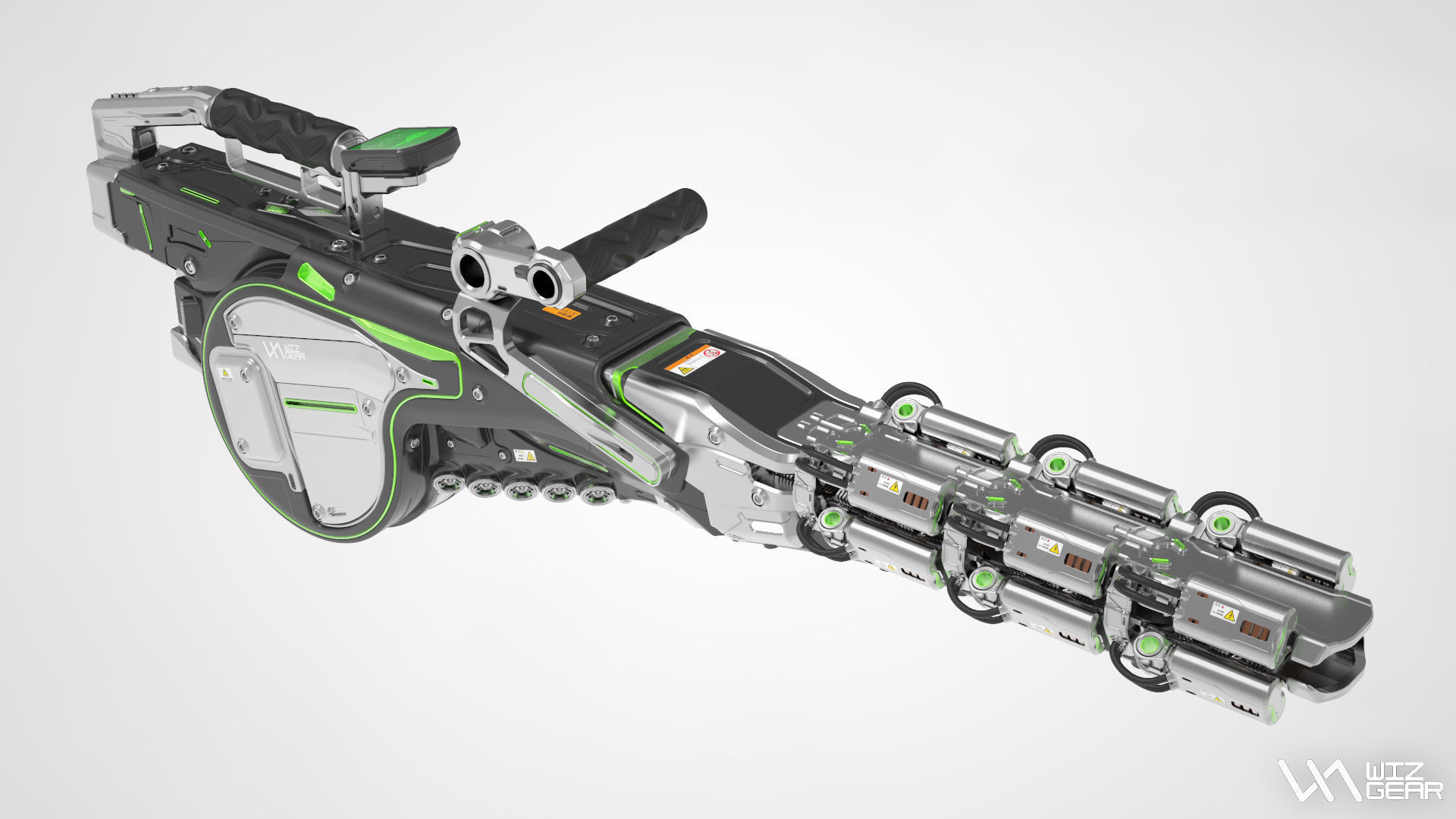 Concept Electron Pulse Cannon 3D model_2