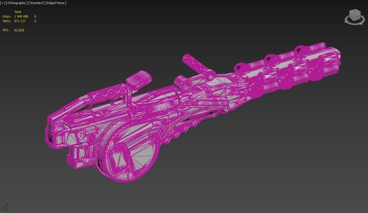 Concept Electron Pulse Cannon 3D model_10