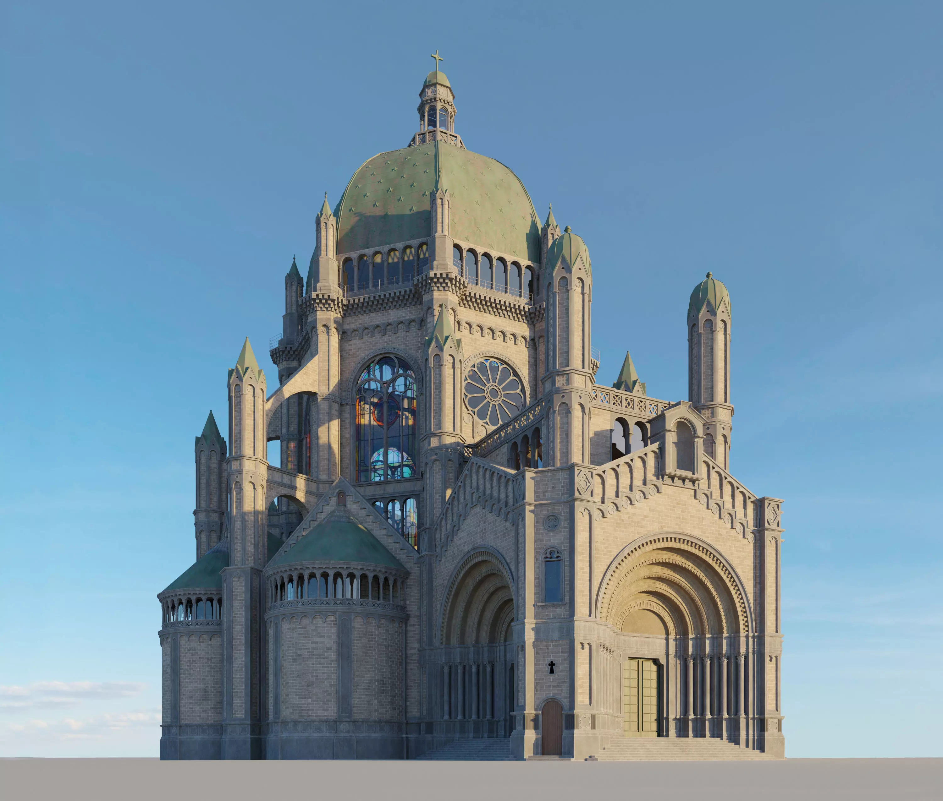 Royal Sainte Marie Church in Brussel Belgium 3D model