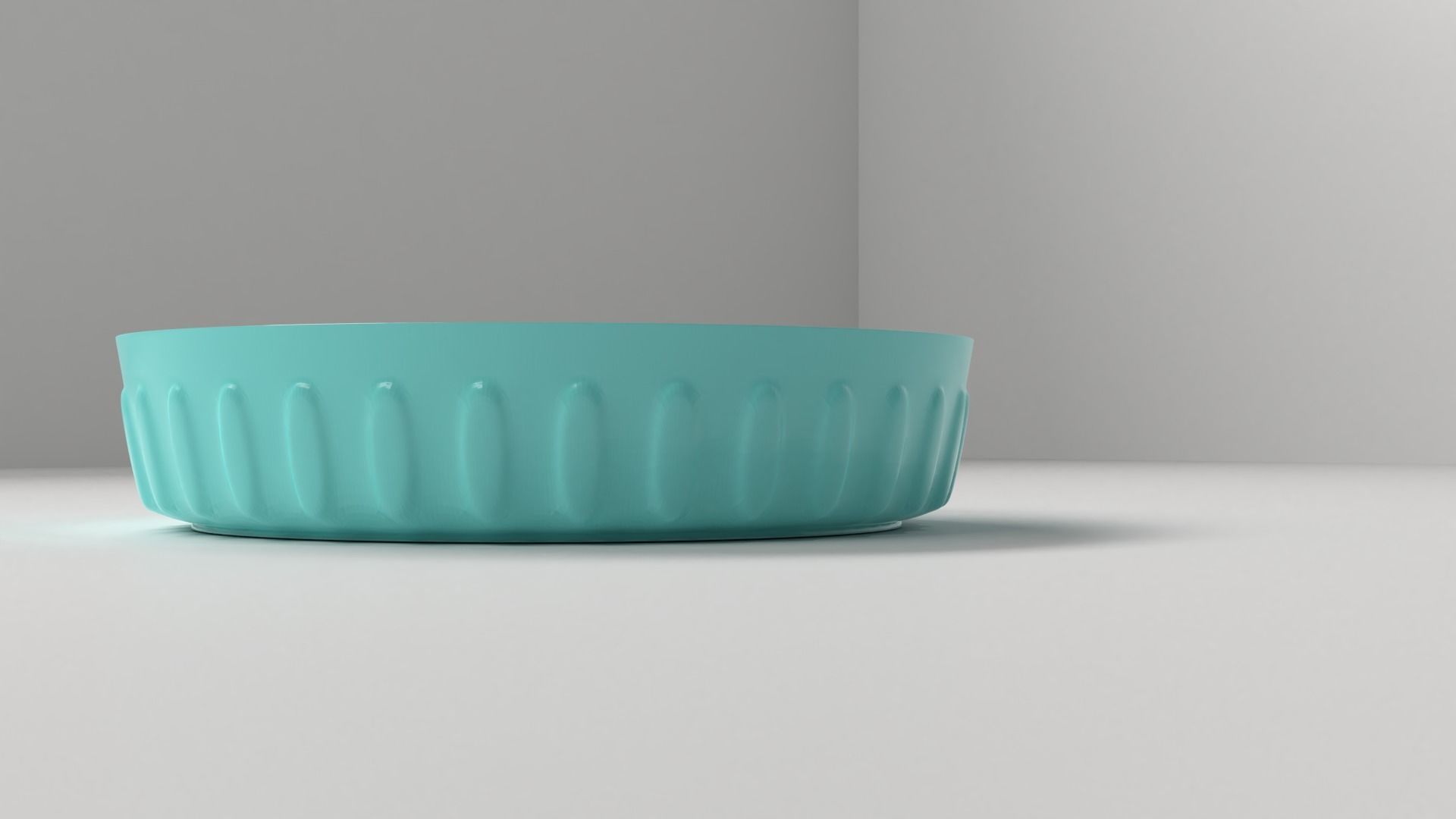 Plate 2 pet bowl 3D model_1