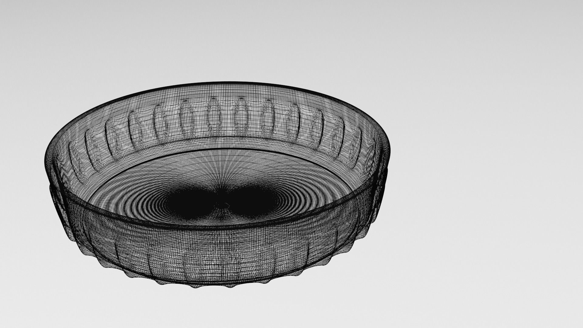 Plate 2 pet bowl 3D model_4