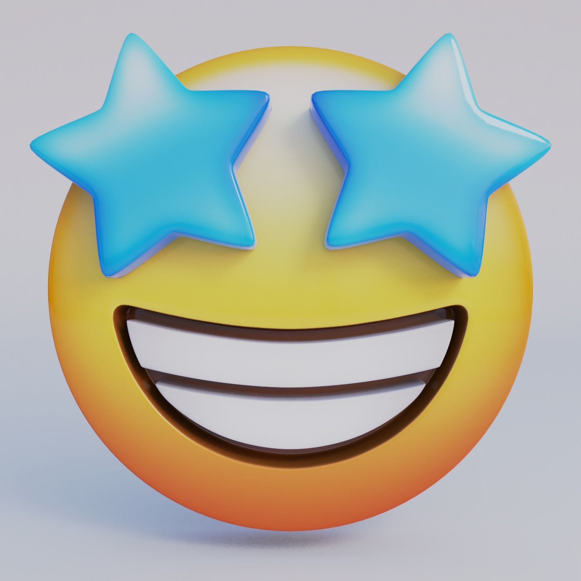 3D Emoji Set With 25 Emojis Low-poly 3D model_19