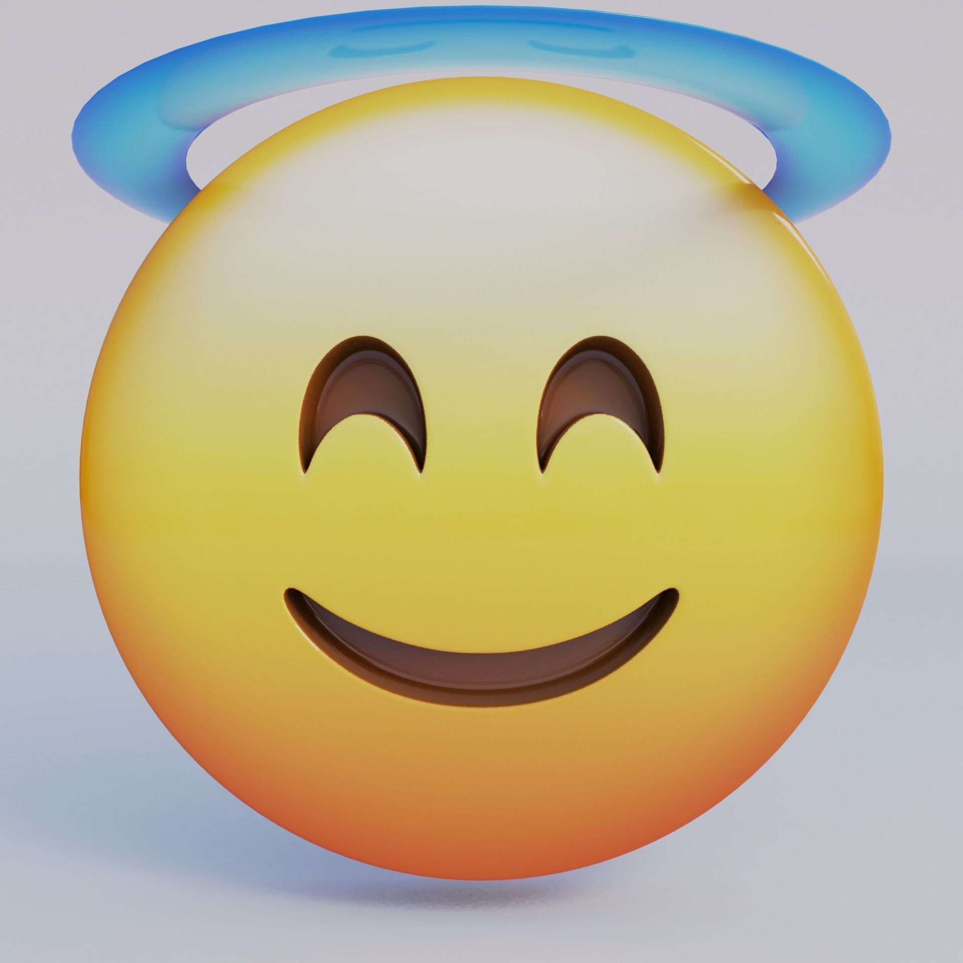 3D Emoji Set With 25 Emojis Low-poly 3D model_16