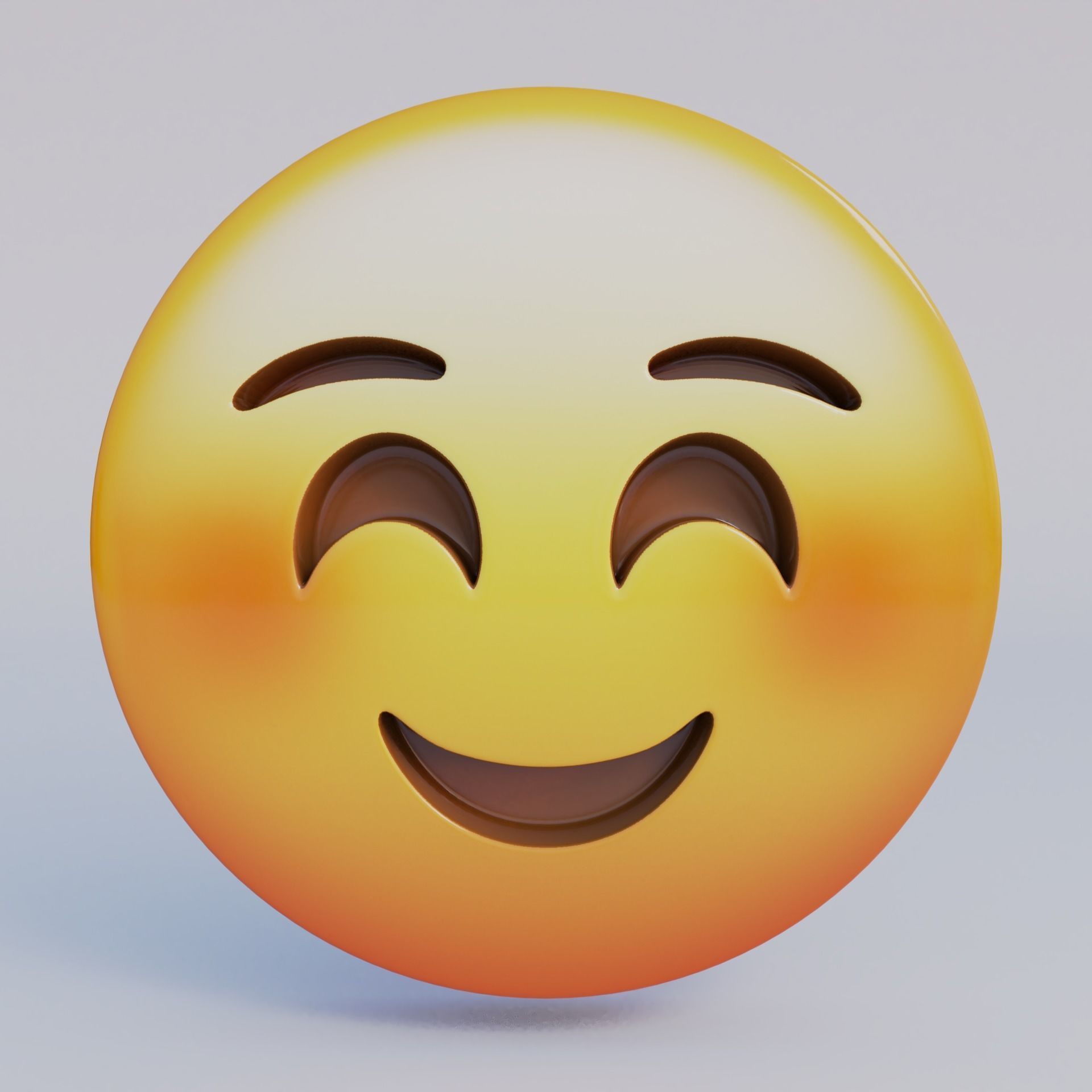 3D Emoji Set With 25 Emojis Low-poly 3D model_22