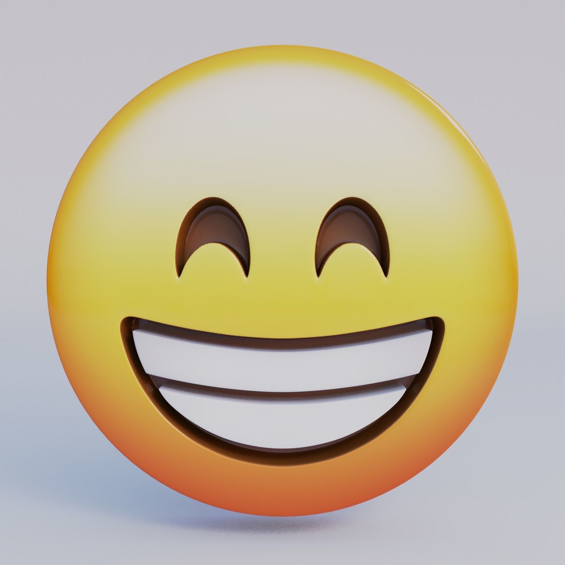 3D Emoji Set With 25 Emojis Low-poly 3D model_7