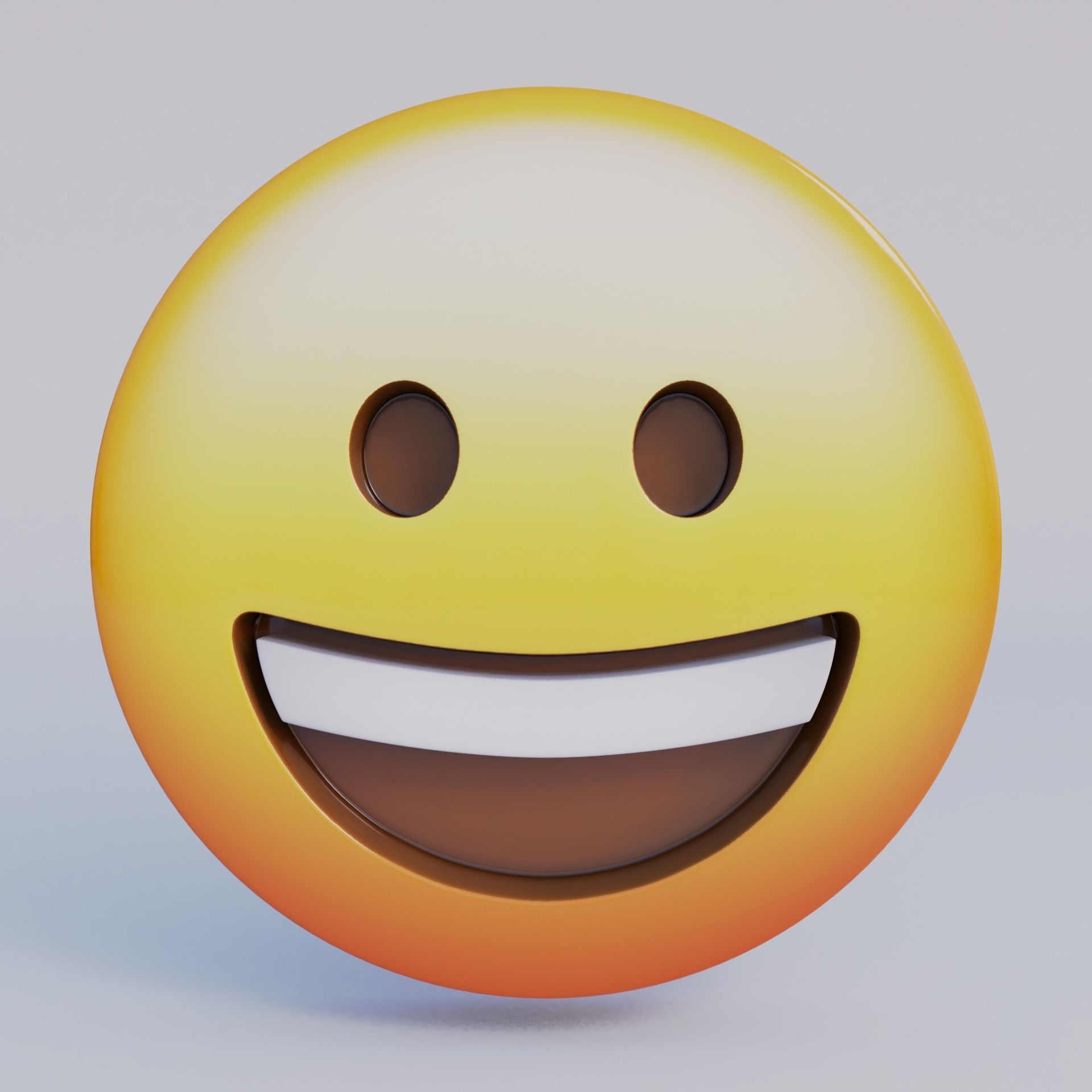 3D Emoji Set With 25 Emojis Low-poly 3D model_4