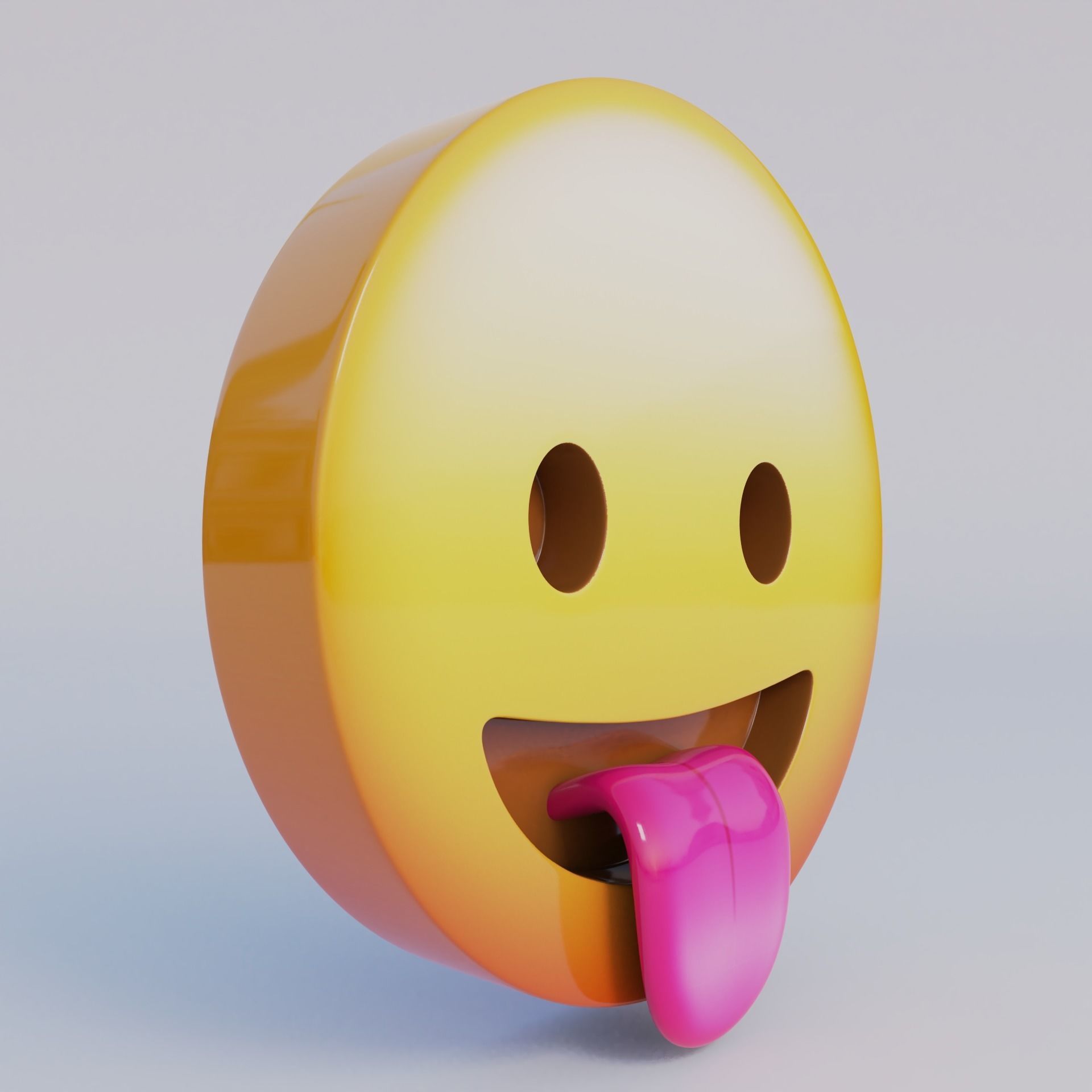3D Emoji Set With 25 Emojis Low-poly 3D model_25