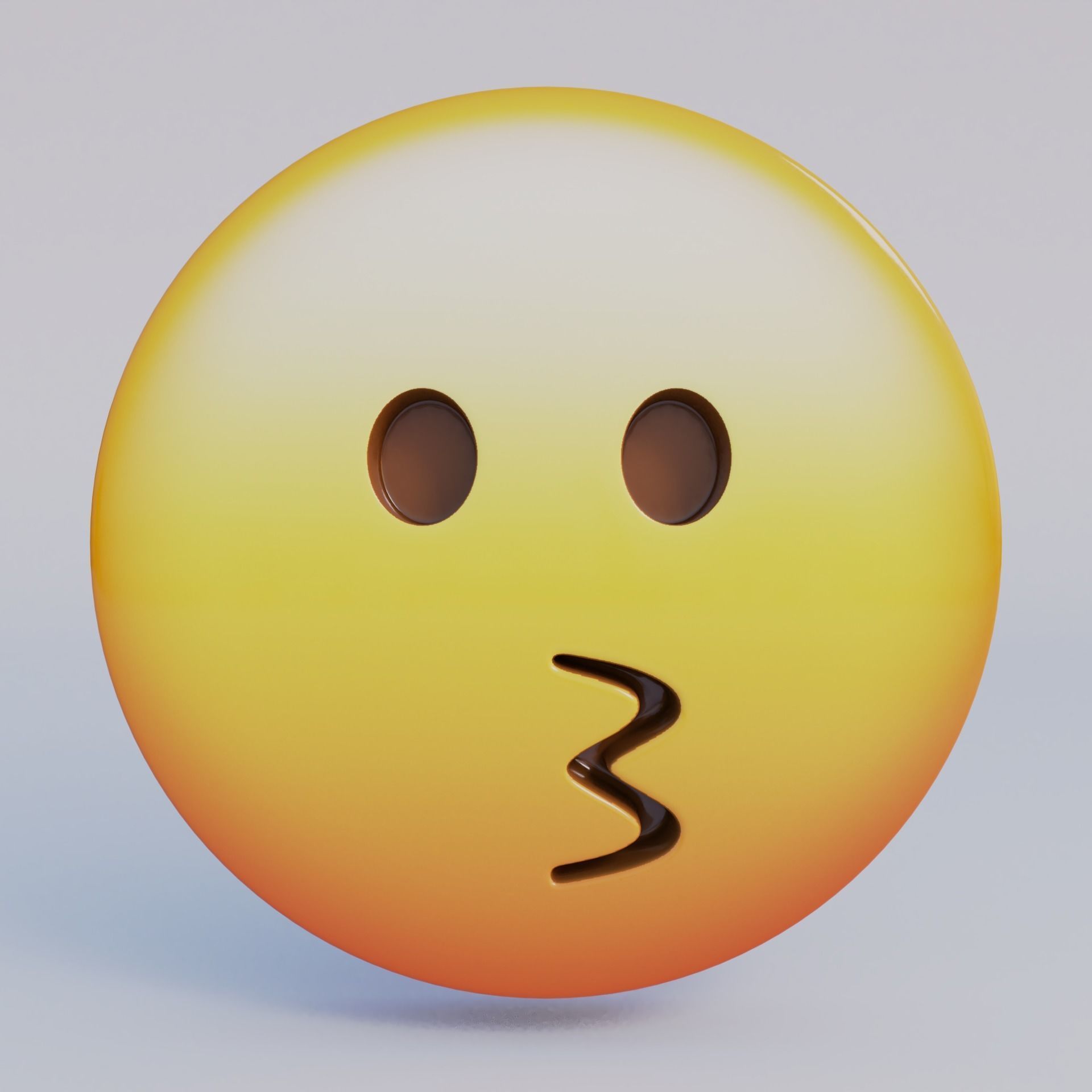 3D Emoji Set With 25 Emojis Low-poly 3D model_21