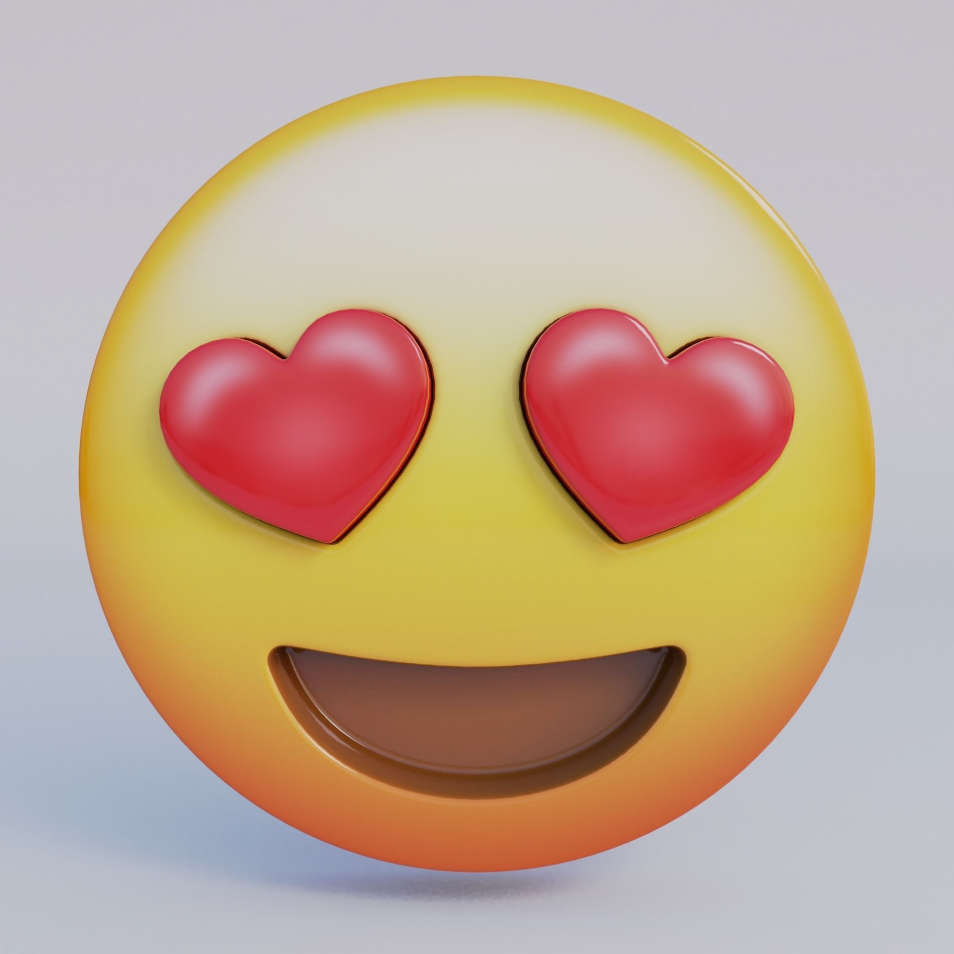 3D Emoji Set With 25 Emojis Low-poly 3D model_17