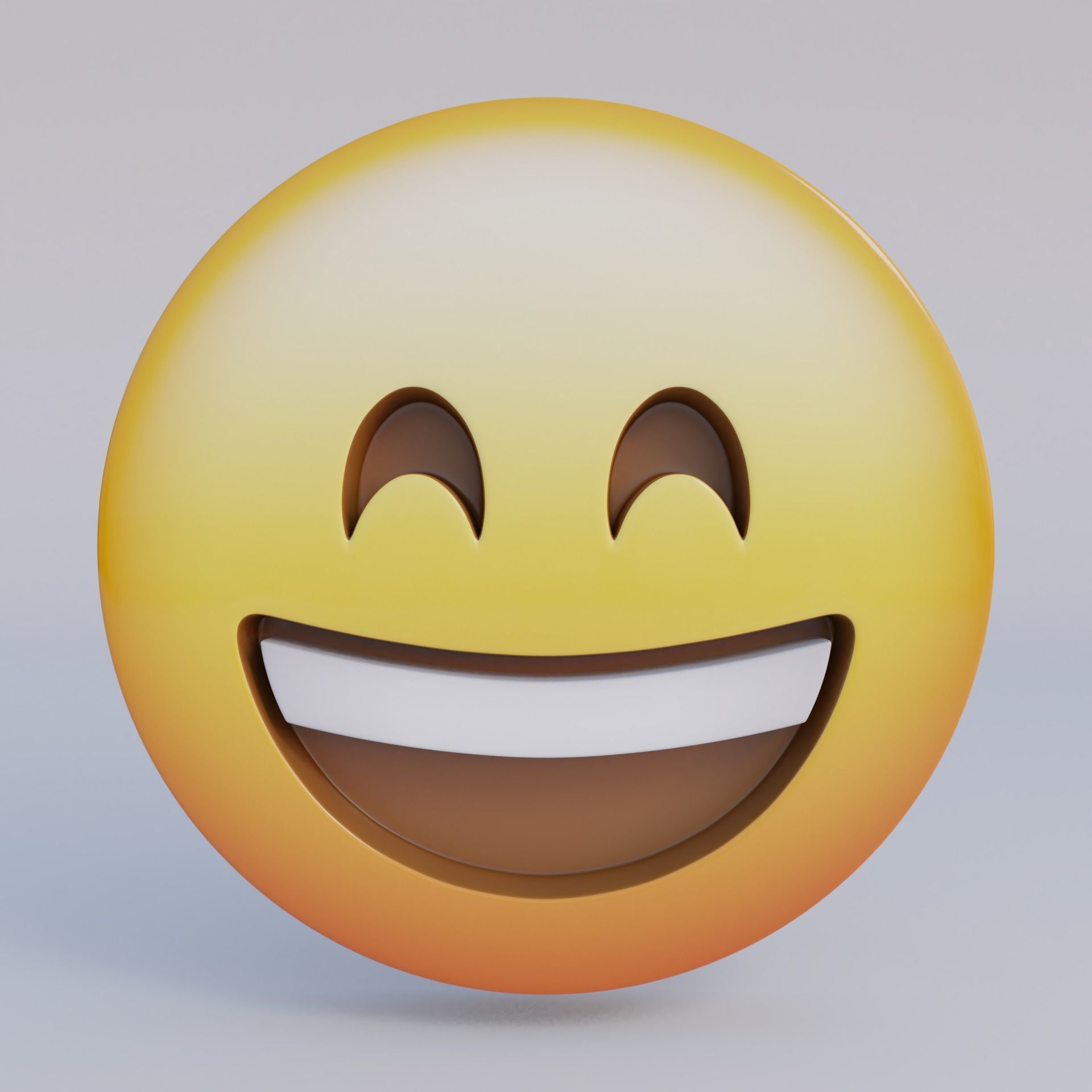 3D Emoji Set With 25 Emojis Low-poly 3D model_6