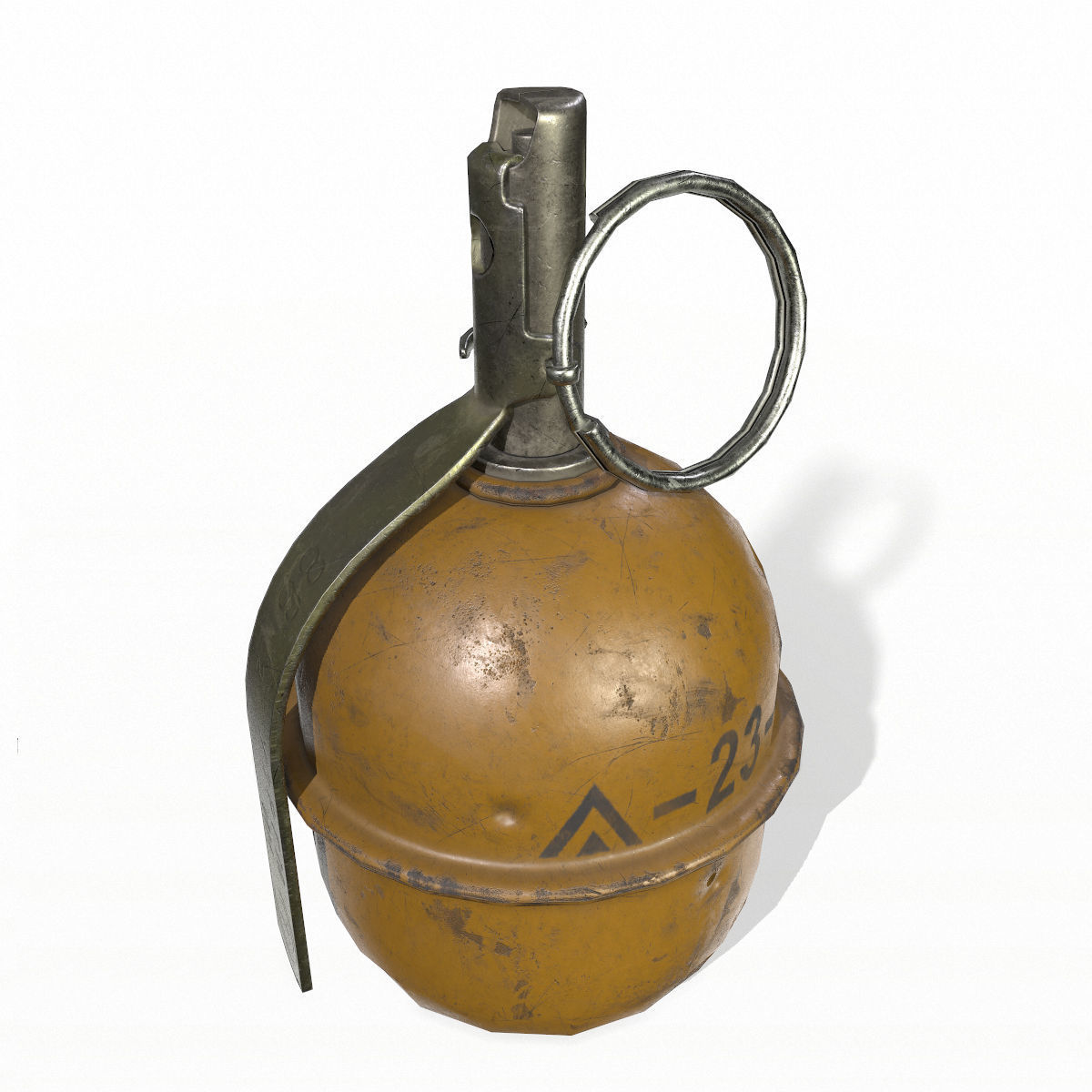 RGD-5 Grenade Low-poly 3D model_5