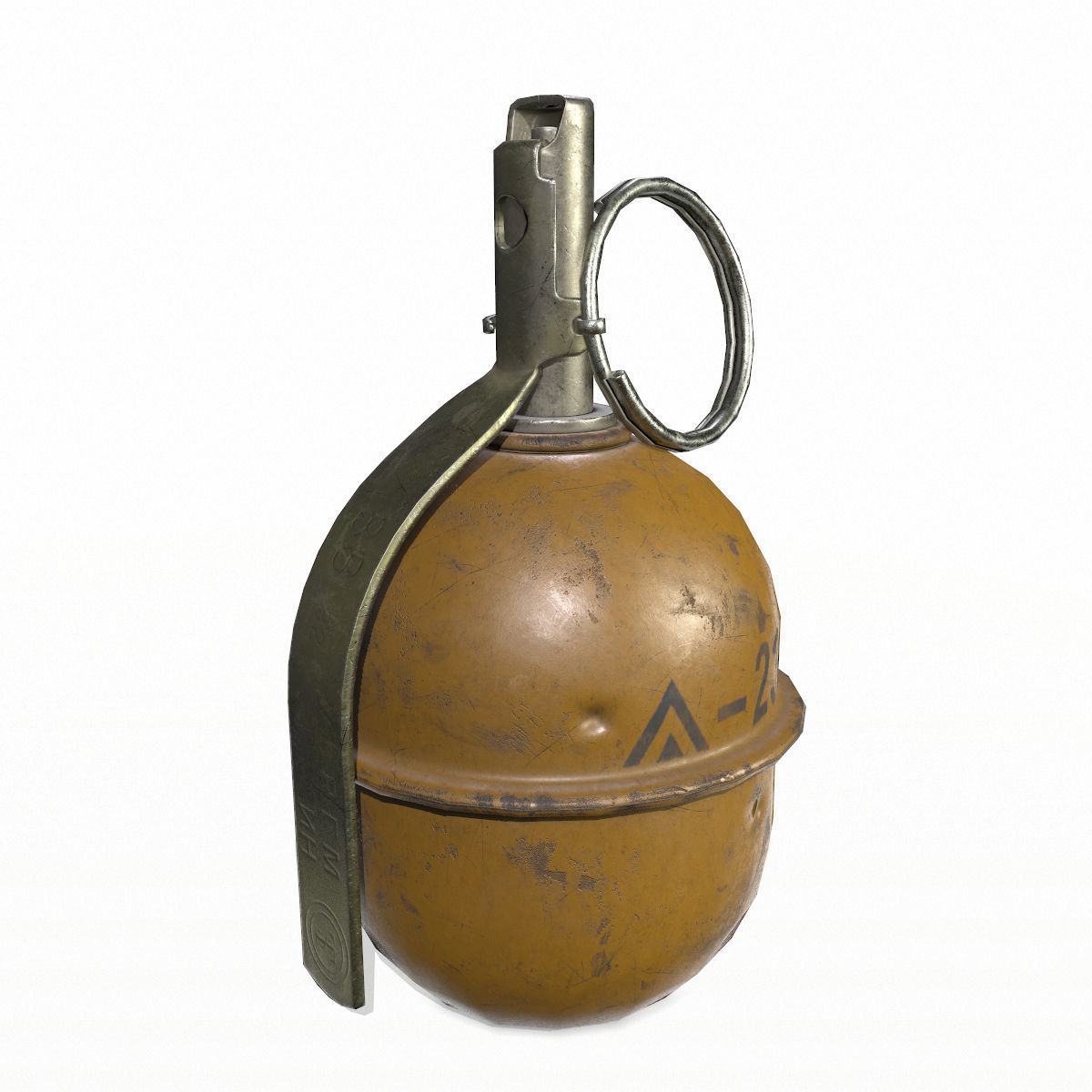 RGD-5 Grenade Low-poly 3D model_3