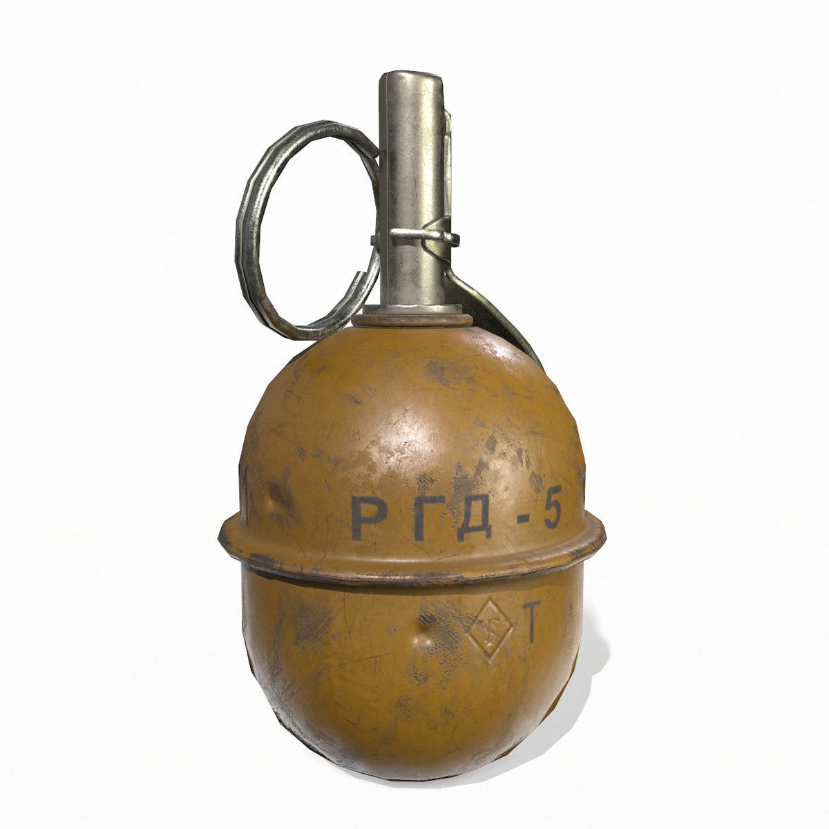 RGD-5 Grenade Low-poly 3D model_4