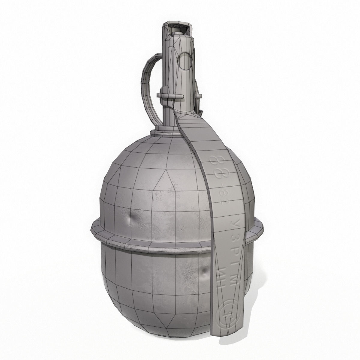 RGD-5 Grenade Low-poly 3D model_9