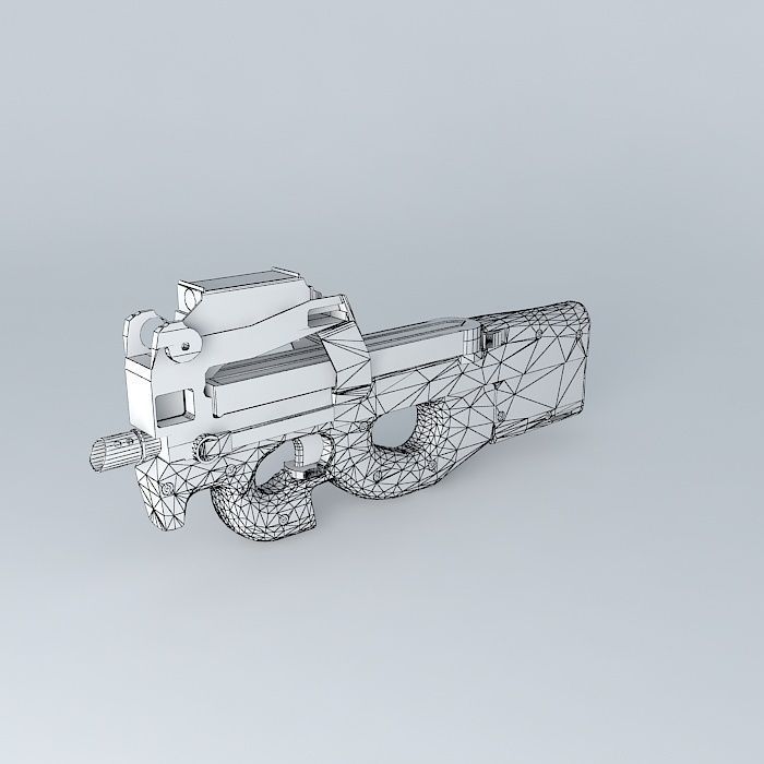 FN P90 Free 3D model_3