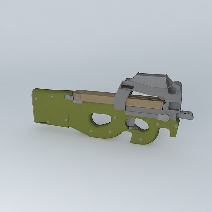 FN P90 Free 3D model_1