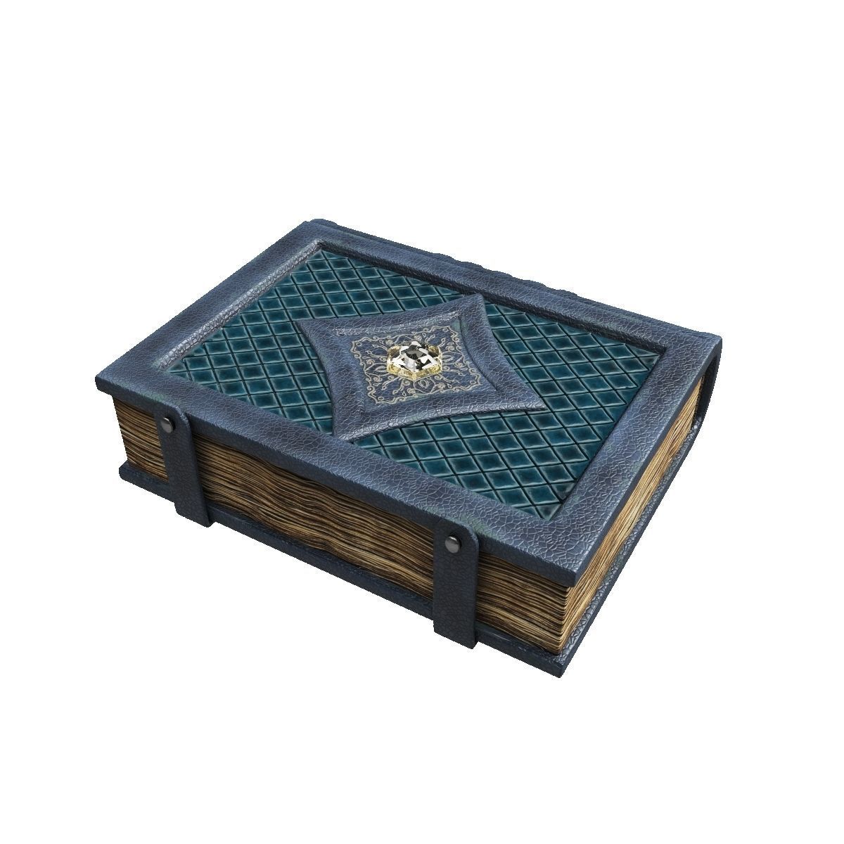 Old spell book Low-poly 3D model_9