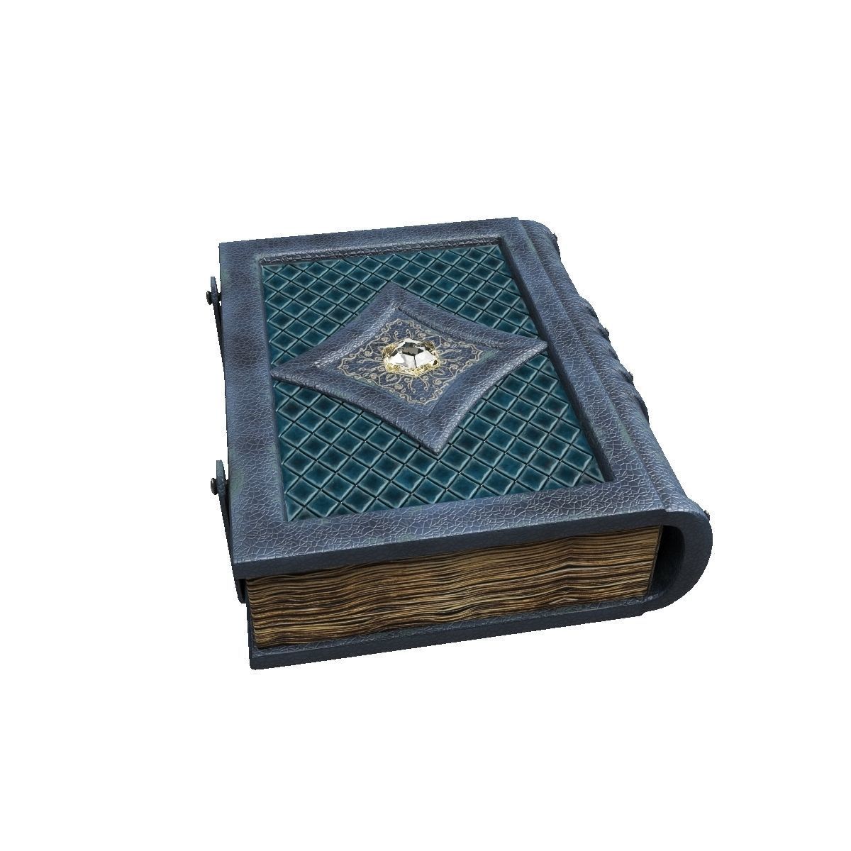 Old spell book Low-poly 3D model_8