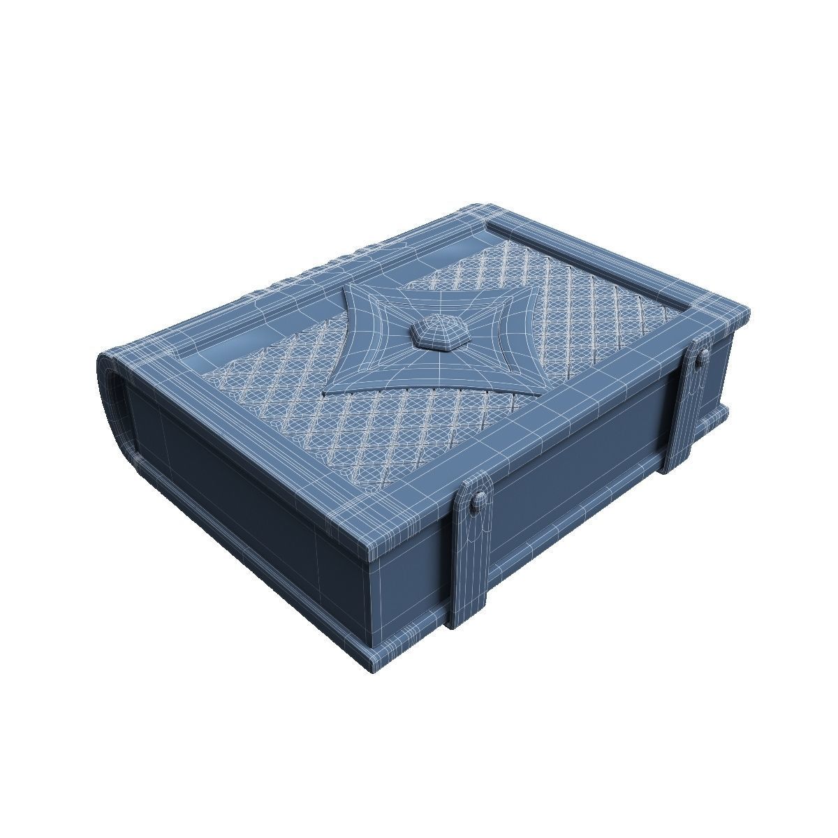 Old spell book Low-poly 3D model_12