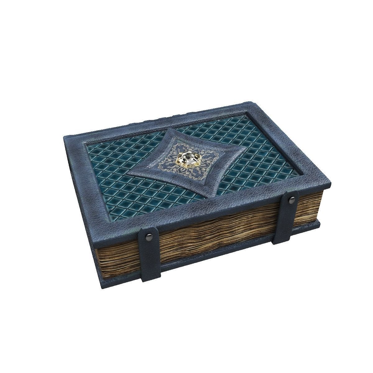 Old spell book Low-poly 3D model_10