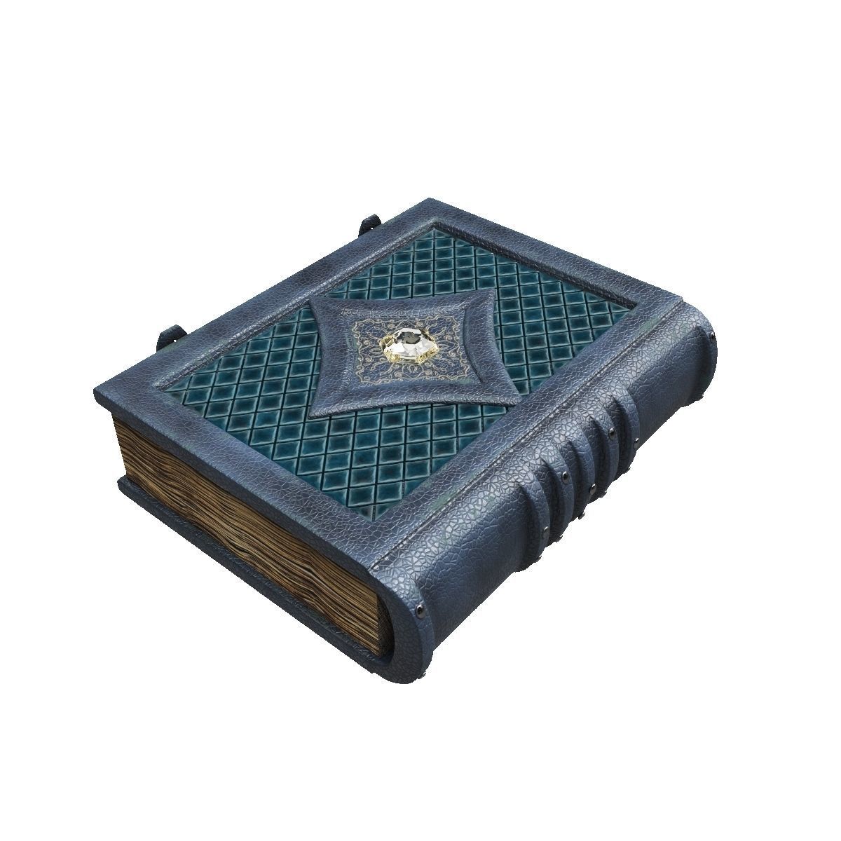 Old spell book Low-poly 3D model_7