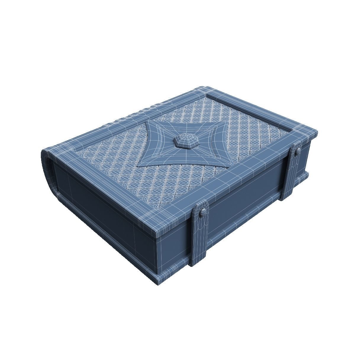 Old spell book Low-poly 3D model_13