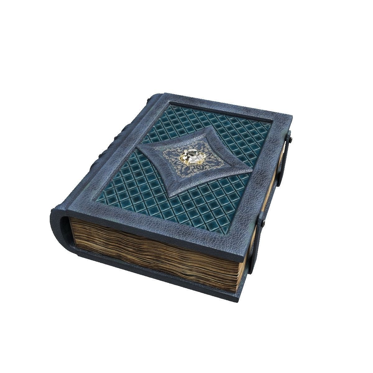 Old spell book Low-poly 3D model_11