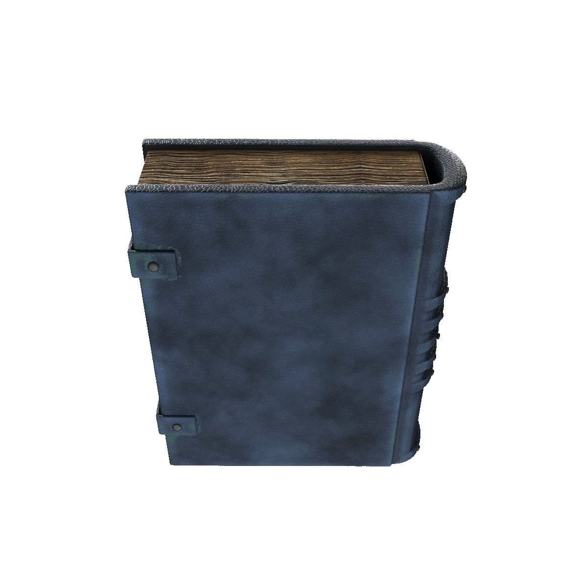 Old spell book Low-poly 3D model_4