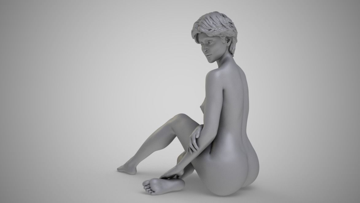 Art Pose 5 3D print model_4