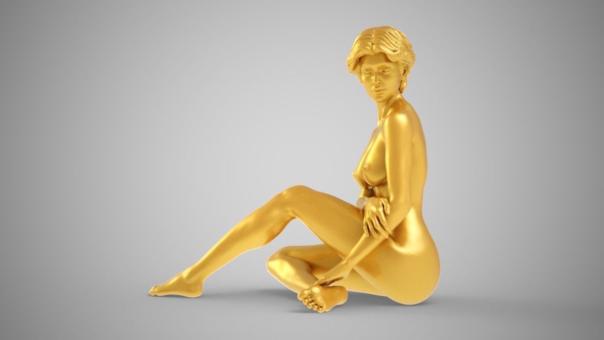 Art Pose 5 3D print model_9