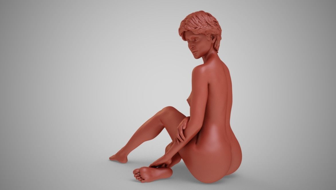 Art Pose 5 3D print model_11