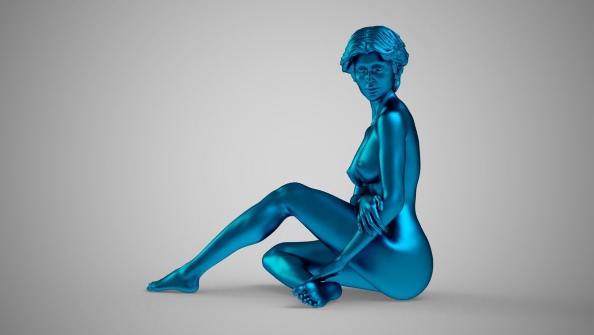 Art Pose 5 3D print model_7