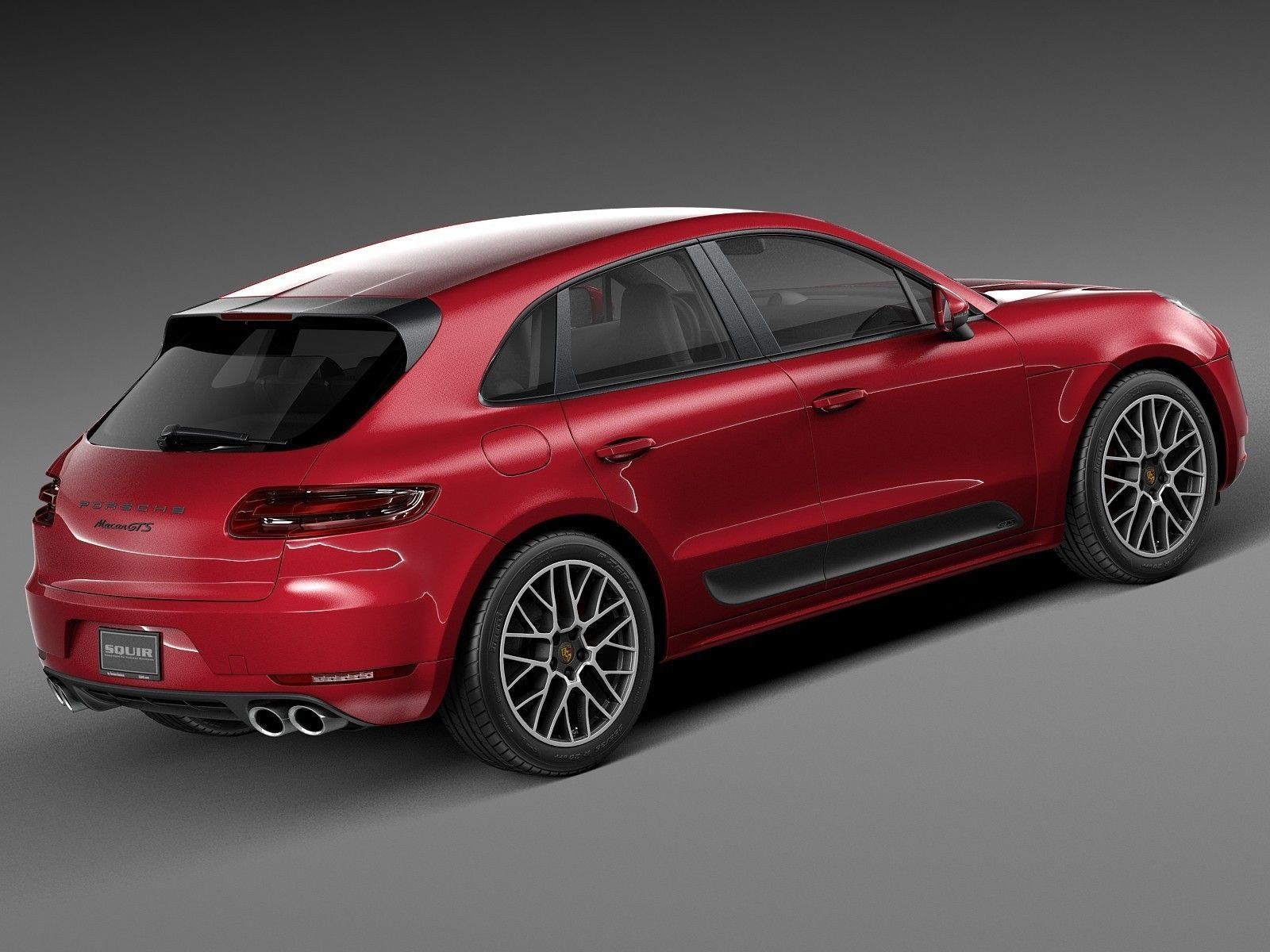 Porsche Macan GTS 2017 3D Model .max .obj .3ds .fbx .c4d .lwo .lw .lws 