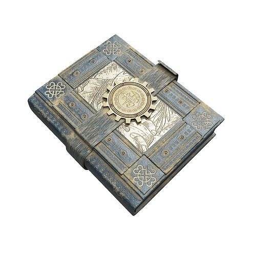 Steampunk Book Low-poly 3D model