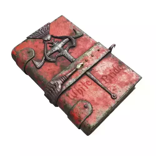 Vintage magic book Low-poly 3D model