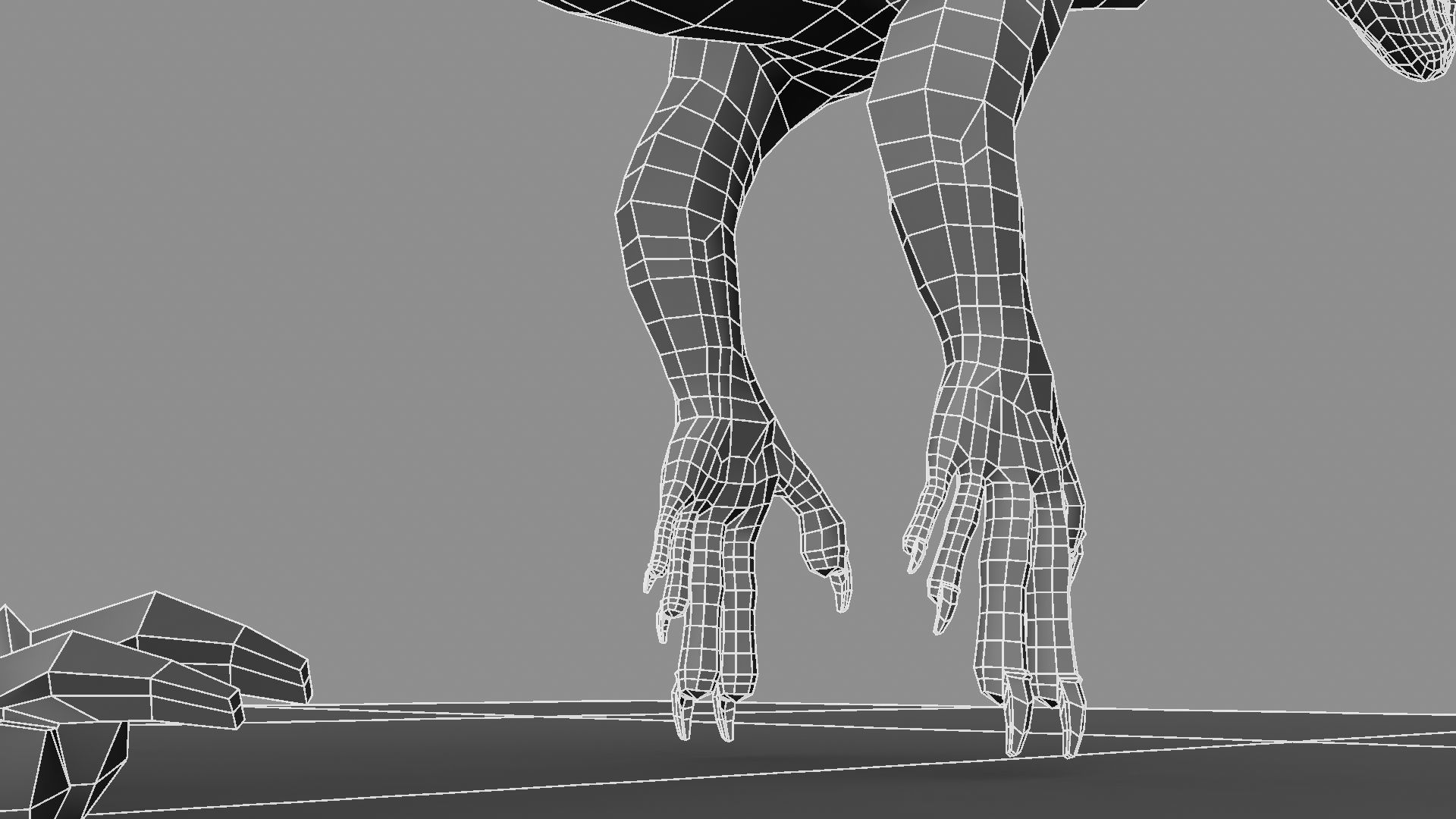 Allosaurus dinosaur 3D model_24